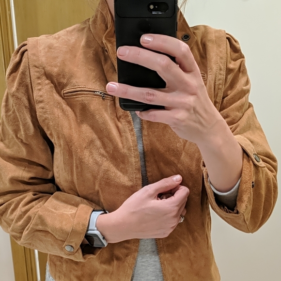 Vintage suede 80s leather jacket ❤️ - Picture 2 of 8